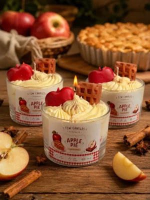 Apple Pie – Χειροποίητο Αρωματικό Κερί Σόγιας 250g